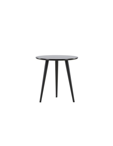 Runt sidobord Askim, Ø48 cm, Svart