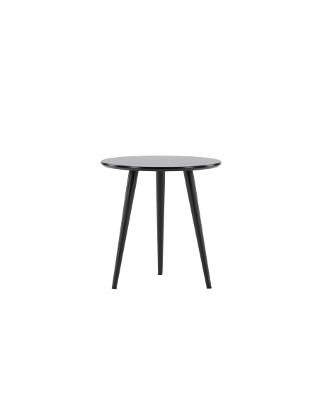 Runt sidobord Askim, Ø48 cm, Svart