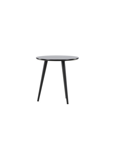 Runt sidobord Askim, Ø48 cm, Svart