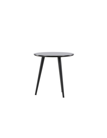 Runt sidobord Askim, Ø48 cm, Svart