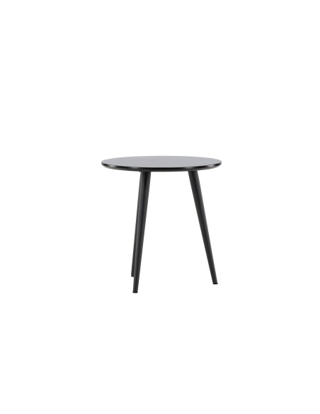 Runt sidobord Askim, Ø48 cm, Svart