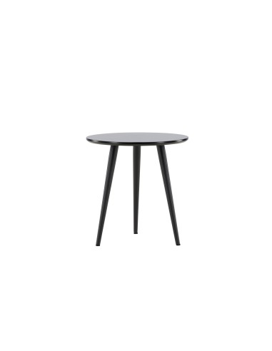 Runt sidobord Askim, Ø48 cm, Svart