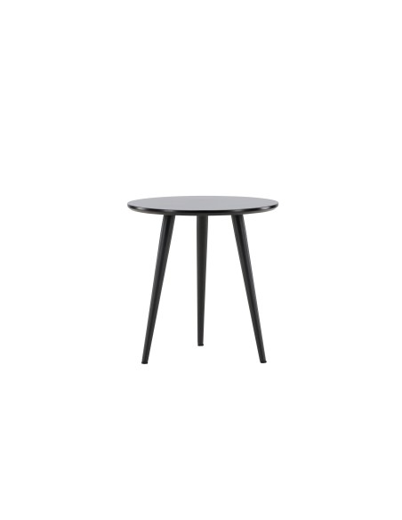 Runt sidobord Askim, Ø48 cm, Svart
