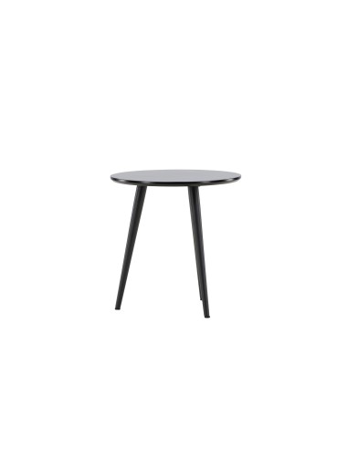 Runt sidobord Askim, Ø48 cm, Svart
