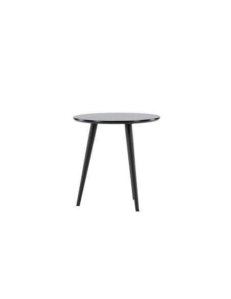 Runt sidobord Askim, Ø48 cm, Svart
