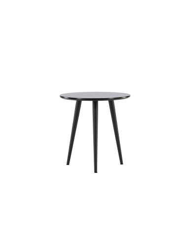 Runt sidobord Askim, Ø48 cm, Svart