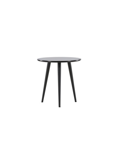 Runt sidobord Askim, Ø48 cm, Svart
