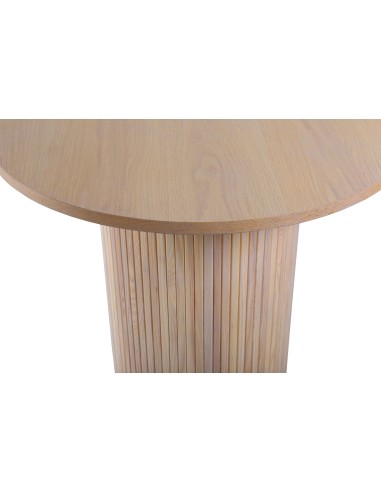 Ovalt matbord Bianca, 200 × 90 cm, Vitlaserad
