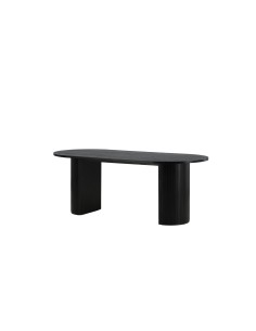 Ovalt matbord Bianca, 200 × 90 cm, Svart 2