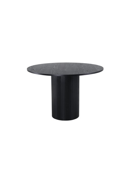 Runt matbord Bianca, Ø110 cm, Svart
