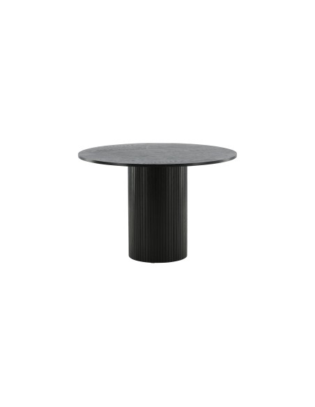 Runt matbord Bianca, Ø110 cm, Svart