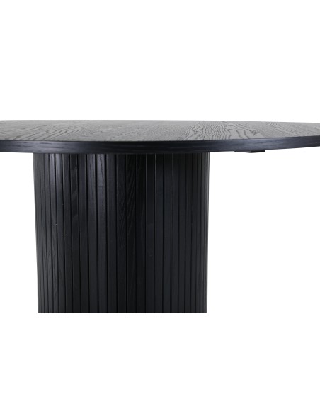 Runt matbord Bianca, Ø110 cm, Svart