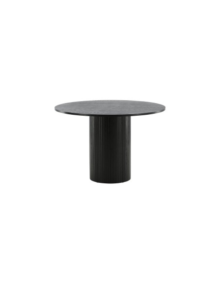 Runt matbord Bianca, Ø110 cm, Svart