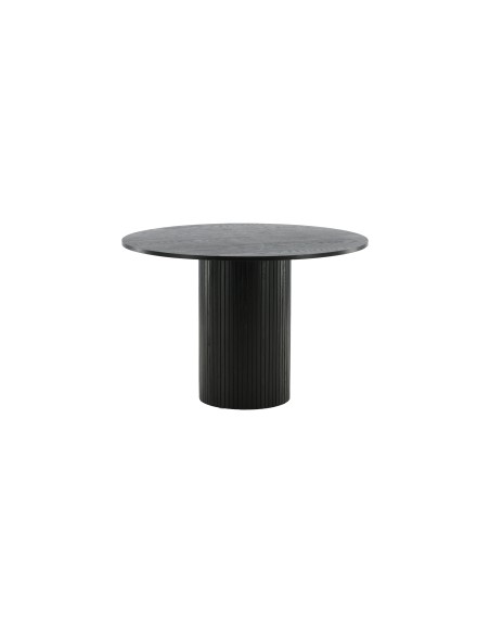Runt matbord Bianca, Ø110 cm, Svart