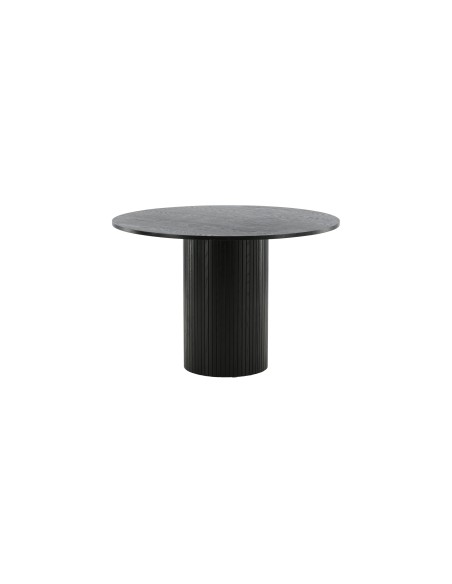 Runt matbord Bianca, Ø110 cm, Svart
