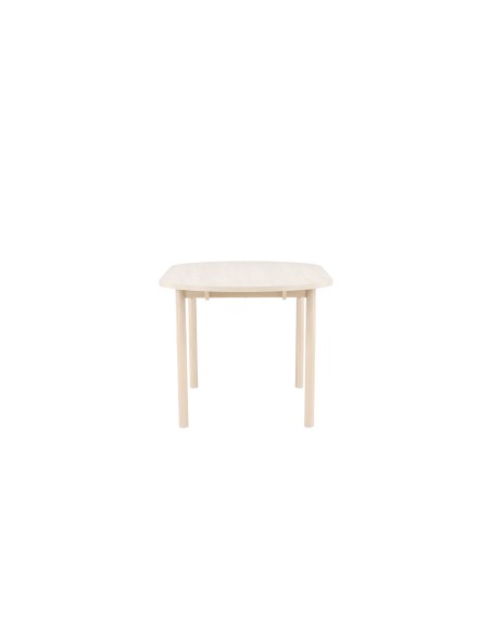 Ovalt matbord Andy, 180 × 90 cm, Vitlaserad