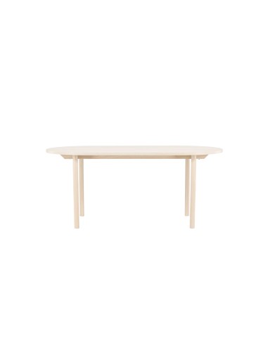 Ovalt matbord Andy, 180 × 90 cm, Vitlaserad