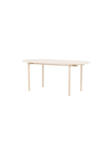 Ovalt matbord Andy, 180 × 90 cm, Vitlaserad