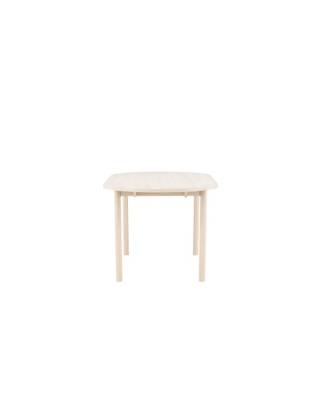 Ovalt matbord Andy, 180 × 90 cm, Vitlaserad