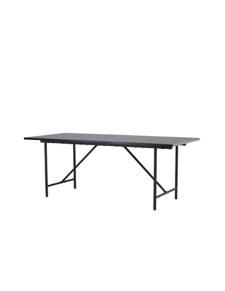Matbord Astrid, 200 × 90 cm, Svart