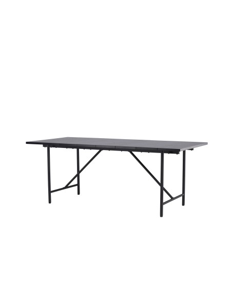 Matbord Astrid, 200 × 90 cm, Svart