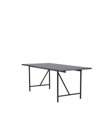 Matbord Astrid, 200 × 90 cm, Svart