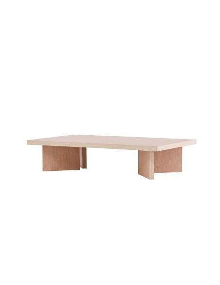 Soffbord Bassholmen, 140 × 80 cm, Vitlaserad