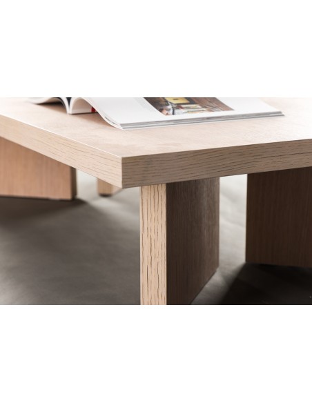 Soffbord Bassholmen, 140 × 80 cm, Vitlaserad