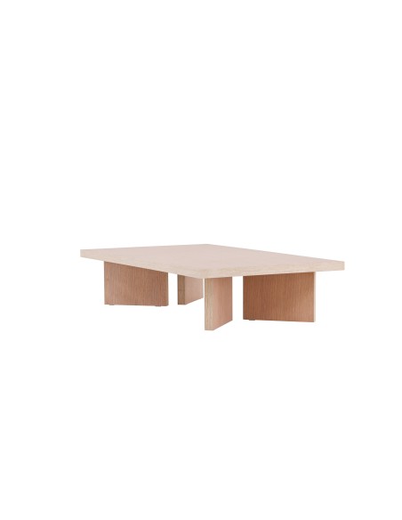 Soffbord Bassholmen, 140 × 80 cm, Vitlaserad