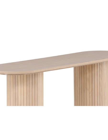 Sidobord Bianca Console Table Bord, 130 × 40 cm, Vitlaserad