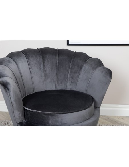 Fåtölj Calais, 83 × 77 cm, Dark Grey