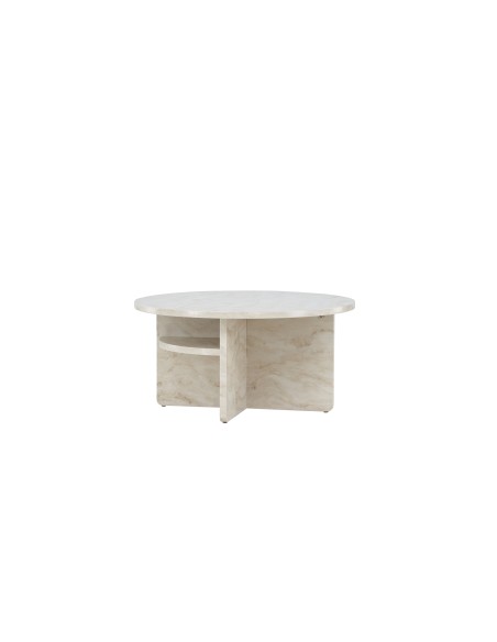 Runt soffbord Ålesund Sidobord, Ø85 cm, Beige