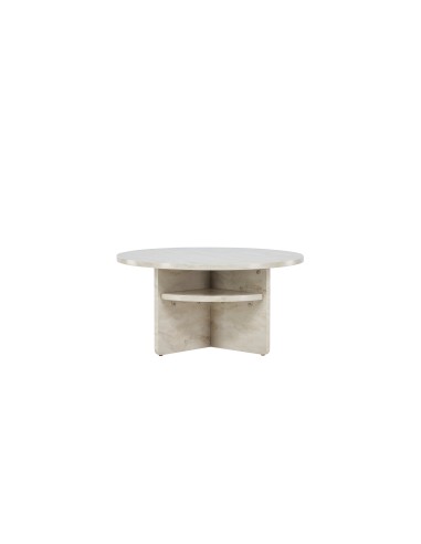 Runt soffbord Ålesund Sidobord, Ø85 cm, Beige