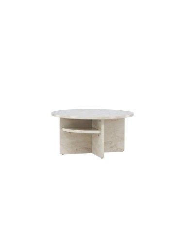 Runt soffbord Ålesund Sidobord, Ø85 cm, Beige