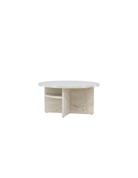 Runt soffbord Ålesund Sidobord, Ø85 cm, Beige