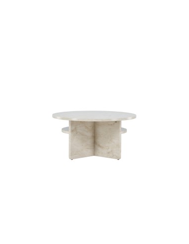 Runt soffbord Ålesund Sidobord, Ø85 cm, Beige