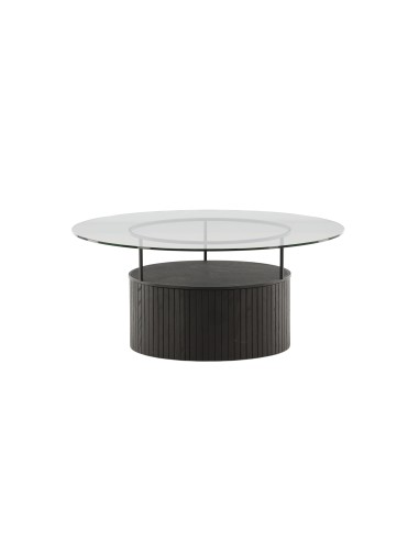 Runt soffbord Bovall, Ø90 cm, Svart