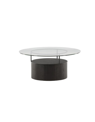 Runt soffbord Bovall, Ø90 cm, Svart