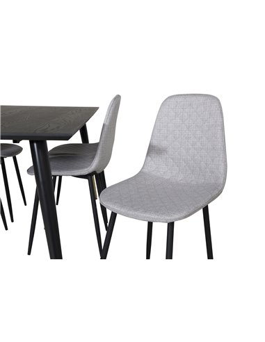 Matgrupp Dipp med Polar matstolar, 180 × 90 cm