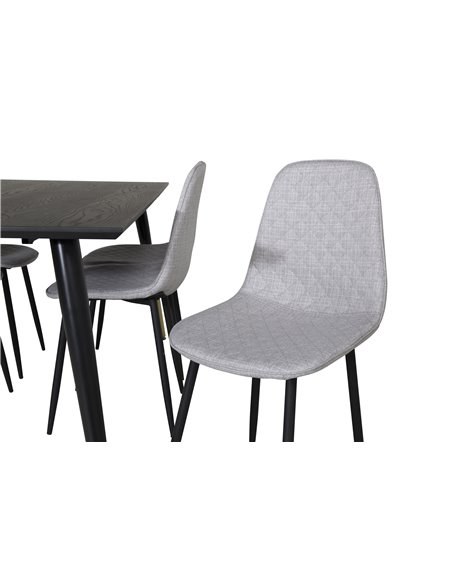 Matgrupp Dipp med Polar matstolar, 180 × 90 cm