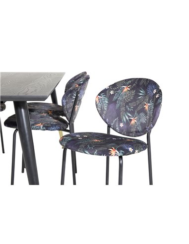 Matgrupp Dipp med Vault matstolar, 180 × 90 cm