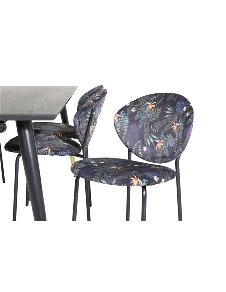 Matgrupp Dipp med Vault matstolar, 180 × 90 cm