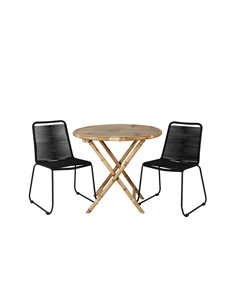 Matgrupp Cane med stolarna Lindos