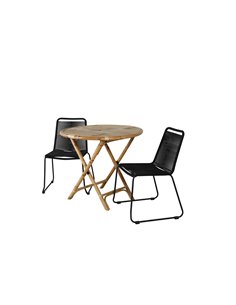 Matgrupp Cane med stolarna Lindos 2