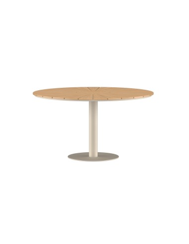 Runt matbord Croft, Ø120 cm, Beige