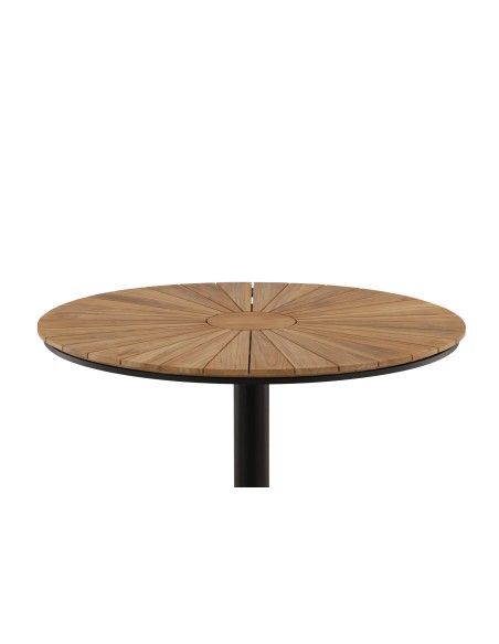 Runt matbord Croft, Ø120 cm, Svart