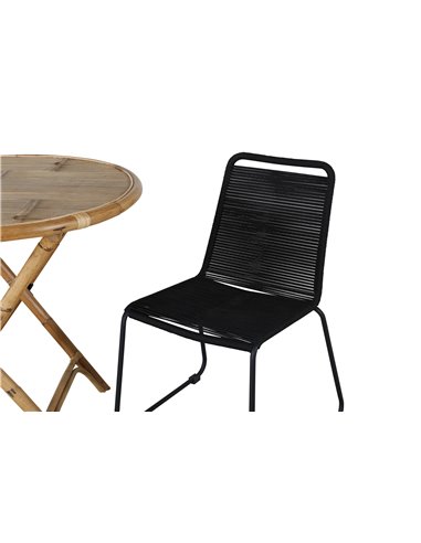 Matgrupp Cane med stolarna Lindos