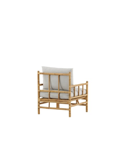 Fåtölj Cane, 78 × 77 cm, Light Grey