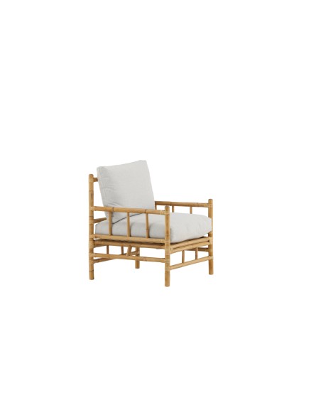 Fåtölj Cane, 78 × 77 cm, Light Grey