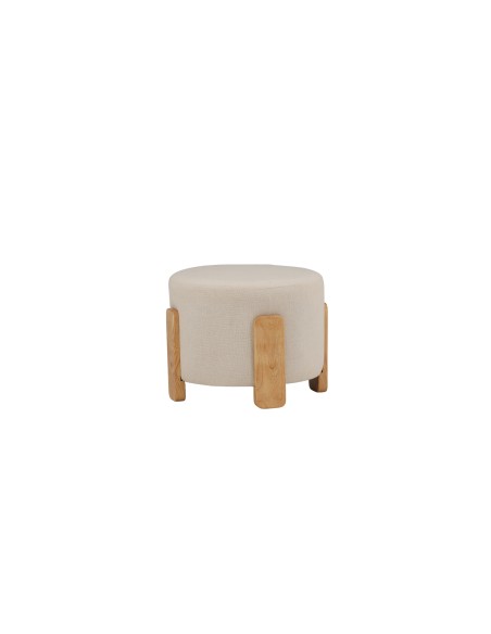 Fåtölj Coffey Ottoman, Vit